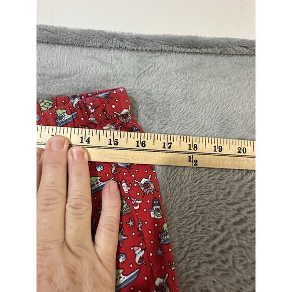 Vineyard Vines Pajama Pants XS Red Christmas Whale Crab Boat Nautical Holiday - Picture 7 of 7